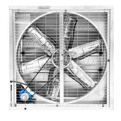 China Building material shops 106X106X35CM wall mounting industrial axial fan ventilation exhaust fan for greenhouses, farms and poultry houses for sale