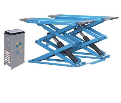 China Automatic Scissor Lift Floor Install Ultrathin Floor Mount Disassemble Car Scissor Lift Garage Equipment 3.5T for sale