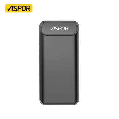 China Easy Quick Charging Carry ASPOR A396PD Mini Portable Powerbanks 20000mah Mobile Power Bank Charger Power Bank With Led Display for sale