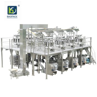 China Food Baopack VP42 Automatic Packing Potato Chips Cornflakes Production Line with Carton Erector, Carton Sealer for sale