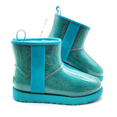 China 2021 Hot Selling Waterproof Boots Anti-slippery Winter Rain Boots Women Fur Boots for sale