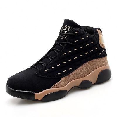 China Durable Imitation Suede Basketball Shoes Men Basketball Sports Shoes Sweat-absorbent for sale