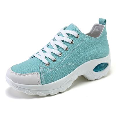 China Breathable Trainers Sport Casual Jogging Running Shoes Women Sneakers Air Cushion Canvas Shoes for sale