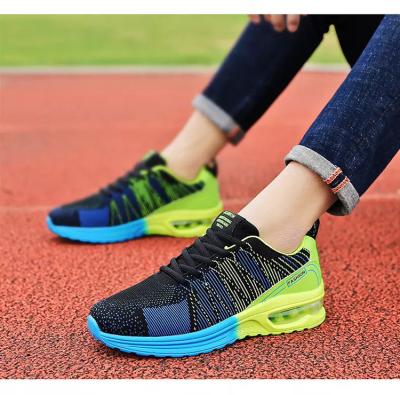 China free shipping fashion trend fly knit casual shoes fashion fancy colorful men no-slip air cushion running shoes for sale