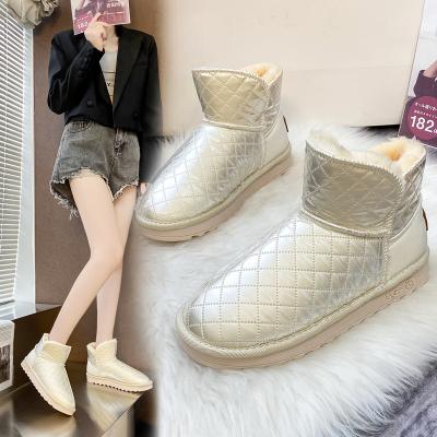 China Fashion Trend Women's Flufff Mini Suede Snow Ankle Boots Hairy Classic Lady Shoe For Girls Women Shorts for sale