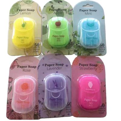 China Outdoor Portable Soap Paper Travel Soap Travel Size (New English Packaging Upgrade) for sale