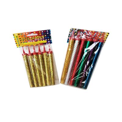 China Cake Accessories Decoration Ins Style Popular 6 Pcs Birthday Cake Candles Fireworks Multi Sparklers Party Festival Funny Race Decoration Supplier for sale