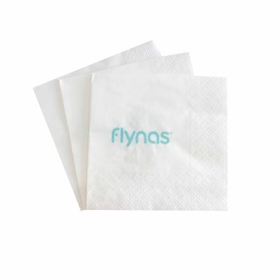 China Printed Logo 2ply Disposable Quarter Fold Cocktail Occasional Dining Custom Paper Napkin For Party for sale