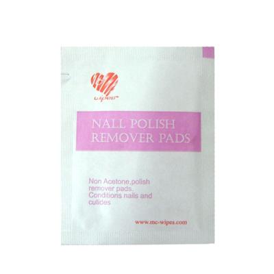 China Moisturize Stain Remover Nail Polish Remover OEM Customized Single Packaging Wet Wipes for sale