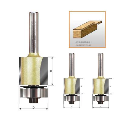 China CNC Milling Machine ARDEN A0203 CNC Tools 1/2 or 1/4 Combo Milling Cutter with Bearing for Thin Board for sale