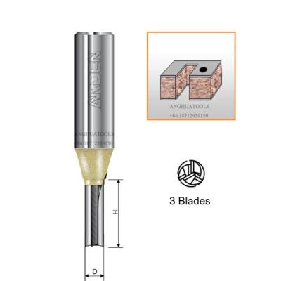 China ARDEN A0124 Cnc Milling Machine Straight Cutting Router Bit 3 Blades TCT Bit 1/2 for sale