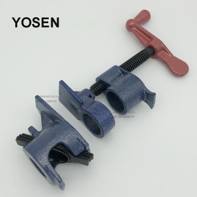 China Heavy Duty Assembly DIY Hand Tools Woodworking Tools Cast Iron Pipe Clamp 1/2 or 3/4 Inch for Making Furniture for sale