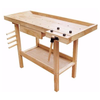 China Building Material Shops Rubber Wood Work Bench For Woodworking for sale