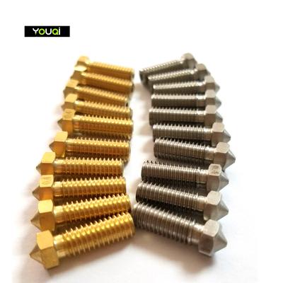 China YouQi 3D Printer Parts 3d Printer 1.75mm V6 3.0mm Brass Long Volcano Nozzle for sale