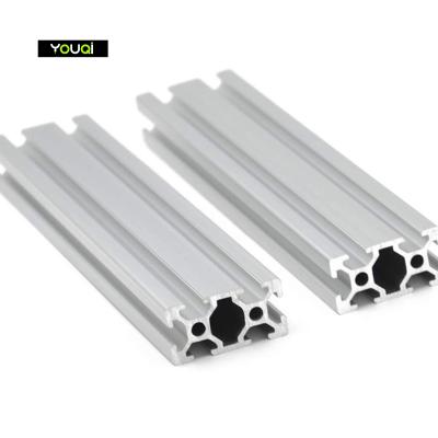 China YouQi T type aluminum 2040 European standard anodized aluminum profile extrusion linear rail for 3D printer and CNC for sale