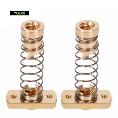 China 3d Printer YouQi T8 CNC Anti Kickback Nut Elimination Spring Gap Nut For 8mm Axle Threaded Rod Lead Screws for sale