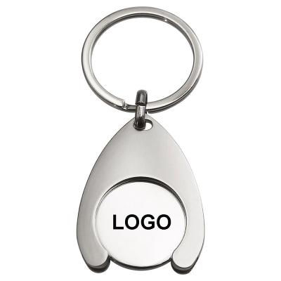 China High Quality Personalized Token Keychain Logo Custom Keychain Trolley Coin Holder Wholesale DIY Supermarket Use for sale