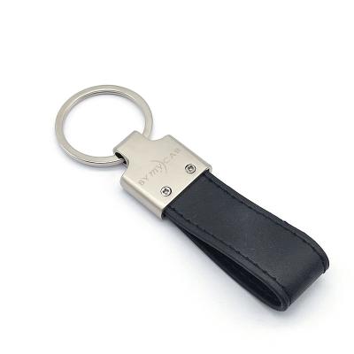 China Wholesale Supermarket Use Manufacturer Custom New Style Genuine Leather Key Chain Material for sale