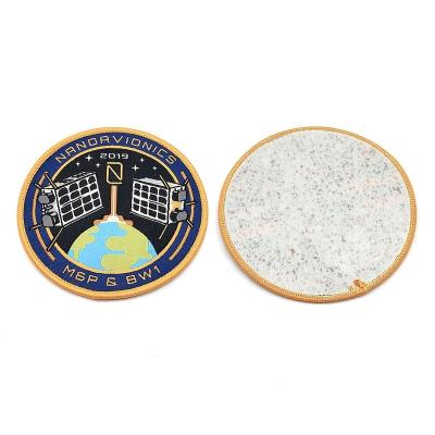 China 3D Personalized Custom Apparel Auxiliary Embroidery Patches Hot Melt Fabric Adhesive Custom Embroidery Badge for sale