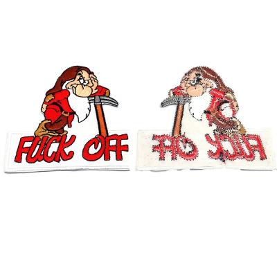 China Wholesale 3D Iron On Embroidered Letters Patch Popular Patch Embroidery Letters 3d Embroidery Custom Badge Patch for sale