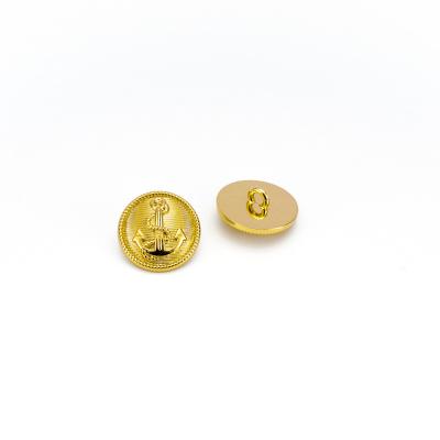 China Factory Supplies Metal Nickel Free Embossed Leg Button Gold Sewing Botones For Clothing for sale