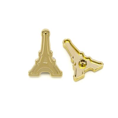 China Nickel Free Factory Supply Gold Zinc Alloy Botones Tower Design Metal Rivet For Fashion Clothes for sale