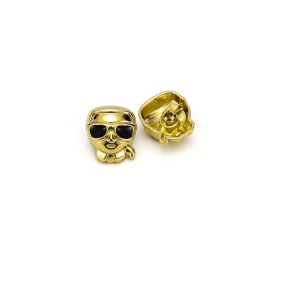 China New Arrival Nickel Free Logo Golden Metal Rivet Jean Custom Made Zinc Alloy Botones For Clothing for sale