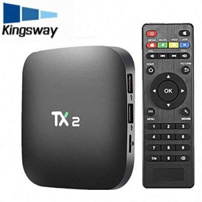 China Beautiful Design TX2 RK3229 2G 16G High Speed ​​View HD-MI 2018 Satellite Receiver Built in China BT2.1 Media Player IPTV Box TX2 R2 for sale