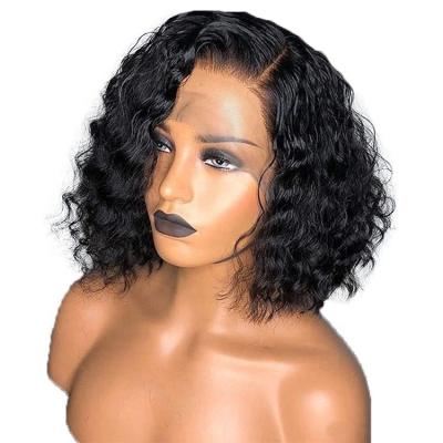 China Curly Curly Full Lace Wig Brazilian Hair Short Wigs For Black Women for sale