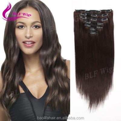 China Silky Straight 100% Virgin Wave 7 Piece Sets Clip In Hair Extension, Afro Hair Clip In Hair Extensions For Black Women for sale