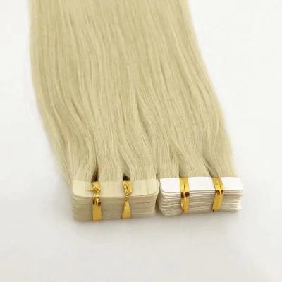 China Full Thick Tip To End 100% Straight Brazilian Remy Human Hair Extensions Double Cuticle Tape In Hair Extensions for sale