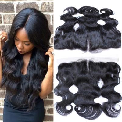 China Wholesale Transparent Lace Frontal Closure Brazilian Virgin Hair 13*4 Body Wave Body Wave Virgin Hair Ear To Ear Lace Headband for sale