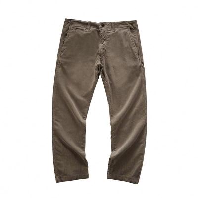 China ODM Men's Casual Corduroy Pants Long Anti-wrinkle Work Wear Brown Cotton Trousers for sale