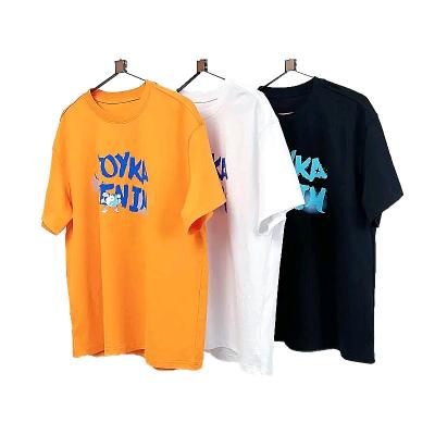 China Anti-pilling 2022 spring and summer fashion letter printing loose half sleeve men's T-shirt for sale