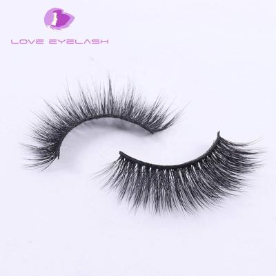 China Hot sale in 2021 8D natural style one pair faux mink false eyelashes for wholsale,packaging customizable for sale