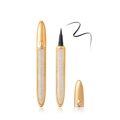 China Diamond-studded Hot Glueless Pipe Selling Liquid One Run In 2021 For Multi-Purpose Eyeliner Pen For Beginners for sale