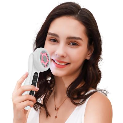 China Wrinkle Remover Micocurrent Radio Frequency Beauty Device with Photon Dynamic Led Light Therapy for Lifting Skin and Face Massage for sale