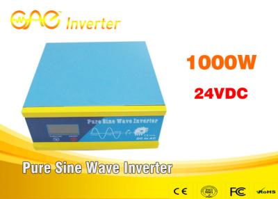 China 1000W DC TO AC 24v to 220v off grid pure sine wave power solar inverter with FCC certification for sale