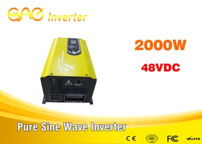 China single phase inverter off gird dc to ac pure sinewave inverter 48v 2000w 220v with charger for sale