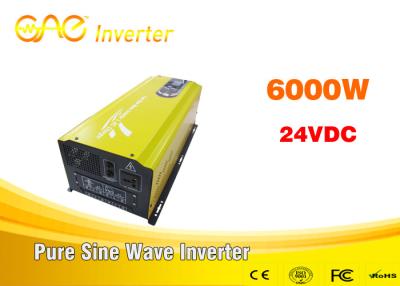 China High efficiency off grid inverter single output UPS 24v/48v to 220v/230v/240v dc to ac inverter 6000w for sale