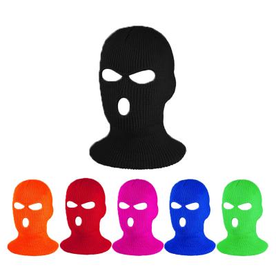 China Wholesale JOINT Knit Ski Mask Custom Designer Balaclava Three Hole Neon Ski Goggle for sale