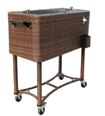 China A viable cane cooler ice chest with wheels and shelf for sale