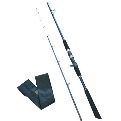 China Wholesale Carbon Boating Fishing Rod Carbon Saltwater Fishing Rod 2 Section EVA Handle Spinning Lure Rod for sale