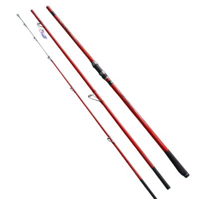 China Customizable Carbon Surf Rod 4.2M Long 3 Section Rod 200G High Carbon Surf Mount for sale