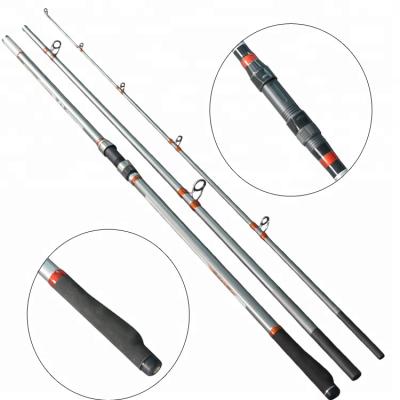 China Carbon 4.2m High Carbon Fiber Surfcasting Rod Beach Fishing Surf Casting Rods of 3 Sections for sale