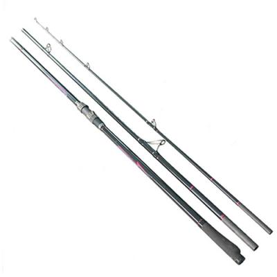 China Italy Export Carbon Surf Rod 4.2M 3 Section Carbon Fiber Distance Casting Surf Mount Fishing Rods for sale