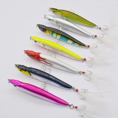 China Cheap Price ABS Plastic 8.5cm10g 3D Eyes Saltwater Hard Plastic Pencil Fishing Lure Bait Good Quality Saltwater for sale