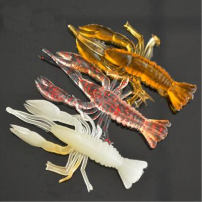 China Silicone 5.5cm Artificial Soft Silicone 1.5g Worm China Swimbait Shrimp Lure For Fishing for sale