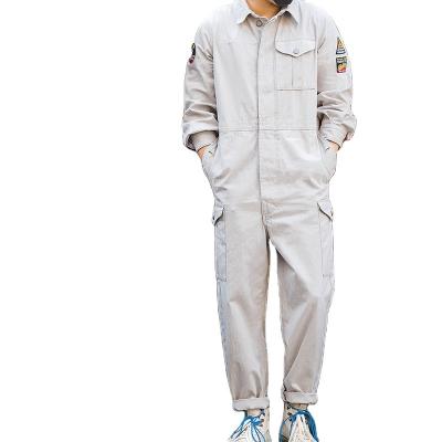 China Overall Military Style Overalls Men Ami Khaki Loose One Wide Leg Breathable Big Standard for sale