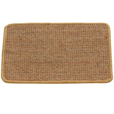 China Stocked Rectangle Cat Sisal Pad For Cat Scratching And Playing for sale